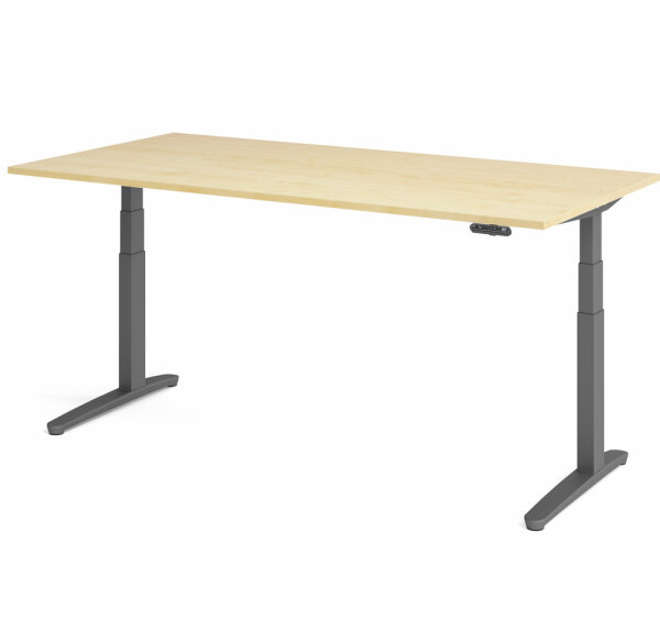 Schreibtisch XBHM 2E Ahorn/Graphit