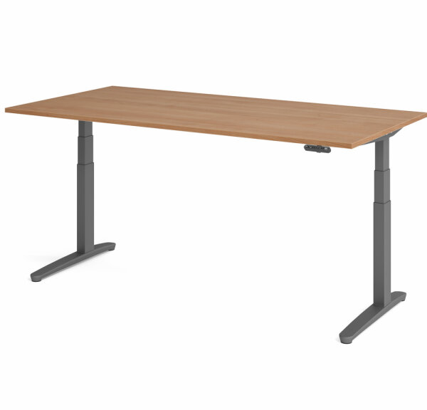 Schreibtisch XBHM 2E Nussbaum/Graphit