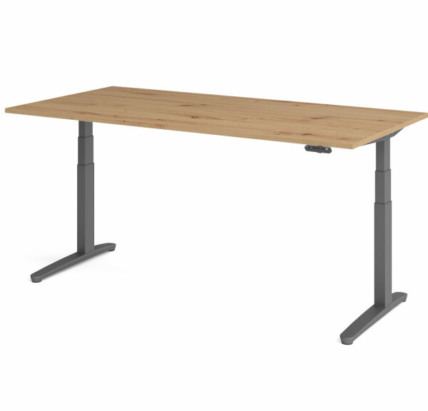 Schreibtisch XBHM 2E Asteiche/Graphit