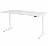 Schreibtisch XBHM 2E Weiß/Weiß