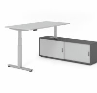 Schreibtischkombi XDSM16 mit Sideboard 1751S