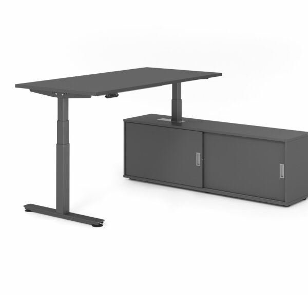 Schreibtischkombi XDSM16 mit Sideboard 1751S