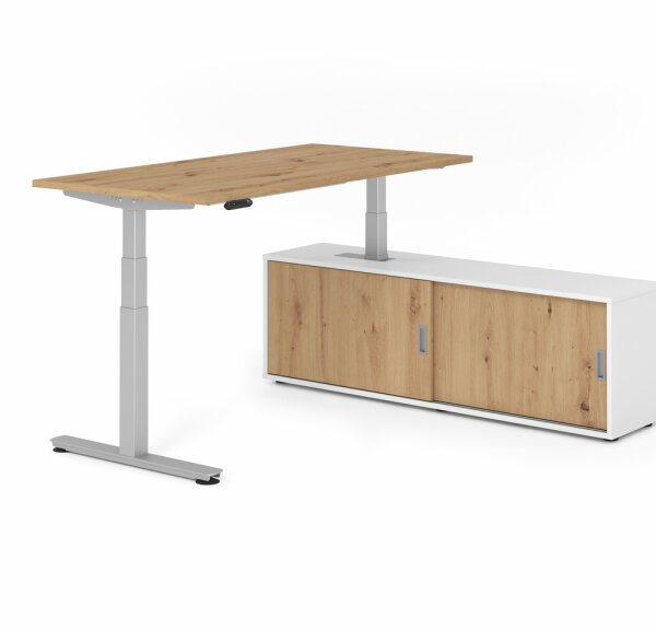 Schreibtischkombi XDSM16 mit Sideboard 1751S