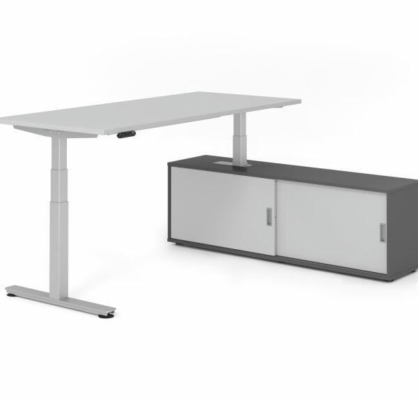 Schreibtischkombi XDSM19 mit Sideboard 1751S