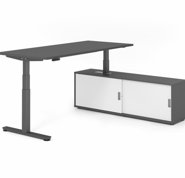Schreibtischkombi XDSM19 mit Sideboard 1751S