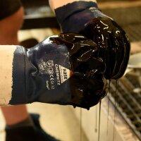 Hase CHEMNITZ Arbeitshandschuh Voll-Nitril aus Baumwolle, Canvas, Sanitiz