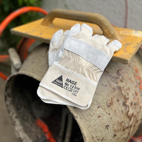 Hase HAGE Arbeitshandschuh aus Narbenleder - Gr. 10