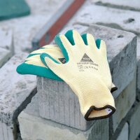 Hase NEOGRIP GREEN Montagehandschuh aus 10G Baumwolle/Polyester, Latex geraut