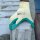 Hase NEOGRIP GREEN Montagehandschuh aus 10G Baumwolle/Polyester, Latex geraut