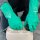 Hase NITRIL GREEN Chemikalienhandschuh Typ A, Baumwollbeflockung, Nitril