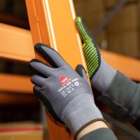 Hase PADUA GRIP GREEN, Montagehandschuh aus Nylon / Nitrilschaum, mit Benoppung, Größe 6-11, Kat. II, EN 388, OEKO-TEX®