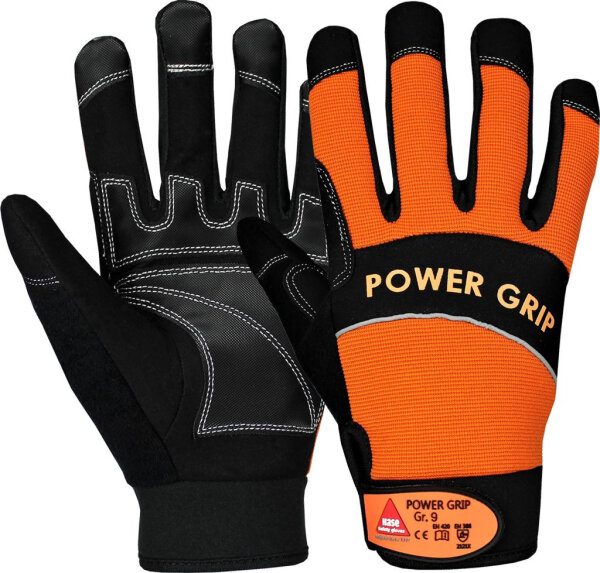 Hase POWER GRIP, Montagehandschuh aus Neopren / synthetischem Leder, Größe 8-12, Kat. II, EN 388