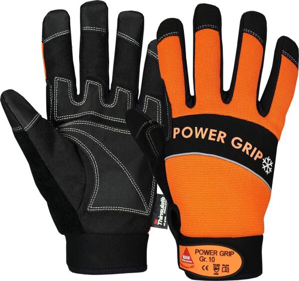Hase POWER GRIP WINTER Winterhandschuh aus Neopren/synth. Leder, Klett, Thinsulate