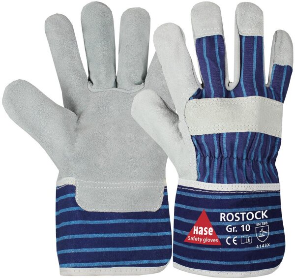 Hase ROSTOCK Arbeitshandschuh aus Spaltleder - Gr. 8