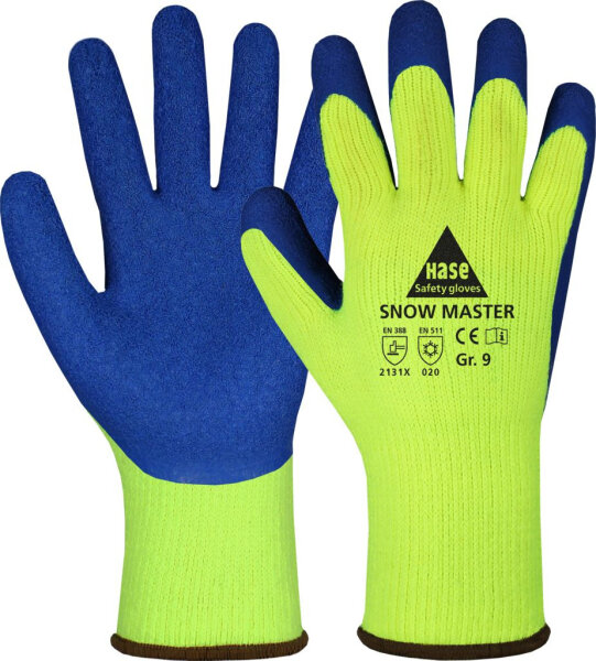 Hase SNOW MASTER, Winter- / Montagehandschuh aus Polyacryl / Latex, Größe 8-11, Kat. II, EN 388, EN 511
