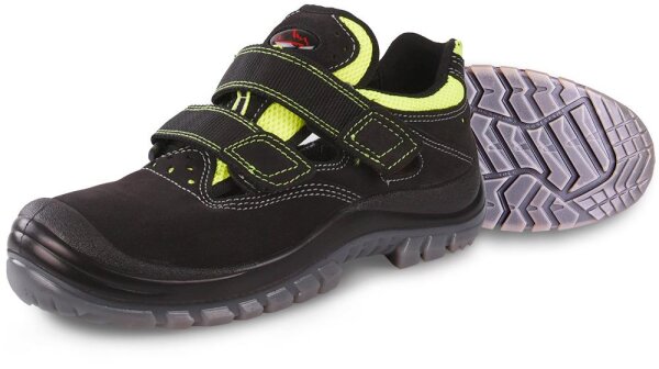 Hase TESSIN S1P Sicherheitssandale aus Rindleder, Klettverschluss