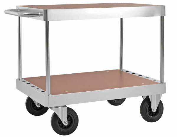 Kongamek Tischwagen, verzinkter Rahmen, melaminbeschichtete MDF Platten, 800kg Tragfähigkeit