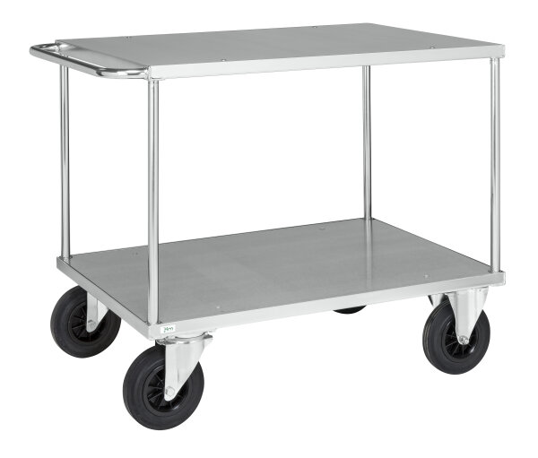 Kongamek Tischwagen, Elektrolytisch verzinkt, laminierte MDF Platten, 500kg Tragfähigkeit