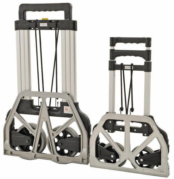 Kongamek Klappbare Alu-Sackkarre, Gummiräder Ø125mm, stabile Aluminiumkonstruktion, 60 - 200kg Tragfähigkeit