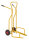 Kongamek Reifentransportwagen, Luftbereifung (Ø260mm x 85mm), gelb pulverlackiert, 200kg Tragfähigkeit