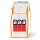 Big Bag Asbest TECTOR®, 4 Hebeschlaufen, 90x90x110cm, 2 Seiten transparent
