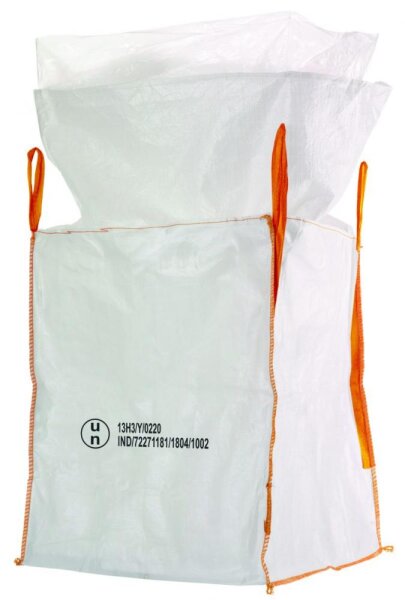 Big Bag UN-Gefahrgut-Zulassung 13H3Y TECTOR®, 4 Hebeschlaufen, 90x90x110cm, Tragkraft 1000kg