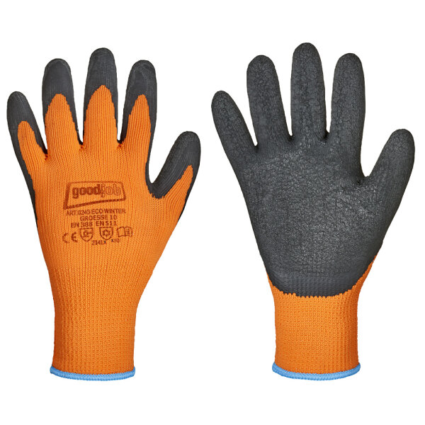GOODJOB® Winterhandschuh *ECO WINTER*, Schrumpf Latex Beschichtung, EN 388, bis max. -30°, Gr. 8 - 11