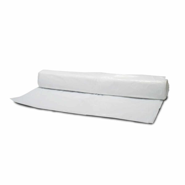 Müllbeutel 60 Liter, HDPE / LDPE, weiß, ohne Zugband, 40 Beutel / Rolle