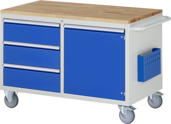 Rau Montagewagen LL3.0, B1145xT650xH795mm, 3xSchublade-TA, 1xTür, B-Top-25mm