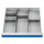 Bedrunka+Hirth, Schubladeneinteilung R 24-24 mit Metalleinteilung für Front 200 mm, 146BLH200A