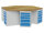 Bedrunka+Hirth, 6-Eck-Werkbank, Breite 2500mm, 6 x Schubladenschrank R 18-24, 03.066.05V10A