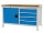 Bedrunka+Hirth, Kastenwerkbank Breite 1500mm, R 24-24, 4x Schublade, 1x Flügeltür, 1x Fachboden, Schubladengr. (600 x 600mm)