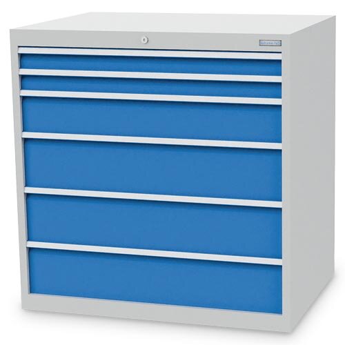 Bedrunka+Hirth, Schubladenschrank, Tiefe 736 mm, R 36-24, 6 x Schublade, 100/0213V10A
