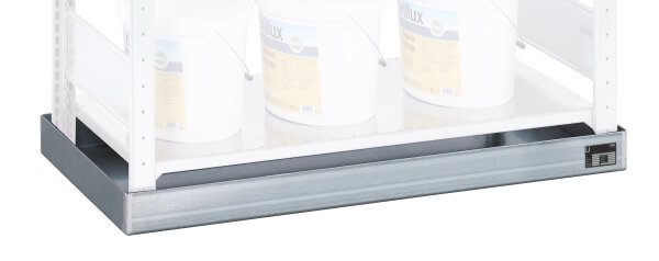 Schulte Lagertechnik Auffangwanne für Anbauregal, 1005 x 570 mm, verzinkt, 33 Liter
