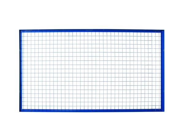 Schulte Lagertechnik Palettenregal-Drahtgitter-Rückwand, blau/verzinkt, 50 x 50 mm Maschenweite