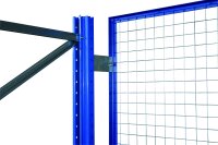 Schulte Lagertechnik Palettenregal-Drahtgitter-Rückwand, blau/verzinkt, 50 x 50 mm Maschenweite