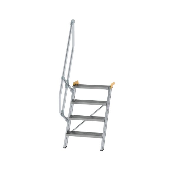 MUNK Günzburger Steigtechnik Treppe 60° Stufenbreite 600 mm Aluminium Stufen geriffelt