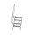 MUNK Günzburger Steigtechnik Treppe 60° Stufenbreite 800 mm Aluminium Stufen geriffelt