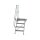 MUNK Günzburger Steigtechnik Treppe mit Plattform 60° Stufenbreite 800 mm Aluminium Stufen geriffelt