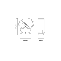 CELO Nylonschelle Abranyl® ABT 20 - 25mm, grau