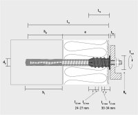 CELO ResiTHERM® 16, 2er Set, Gewindestange M16x350 nichtrostender Stahl A4, Anschlussgewinde M12x70 nichtrostender Stahl A4, ETA Zulassung, ETA Zulassung