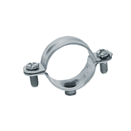CELO Metallschelle L, blau/gelb verzinkt, M6 Anschlussgewinde, Ø 6 - 63mm