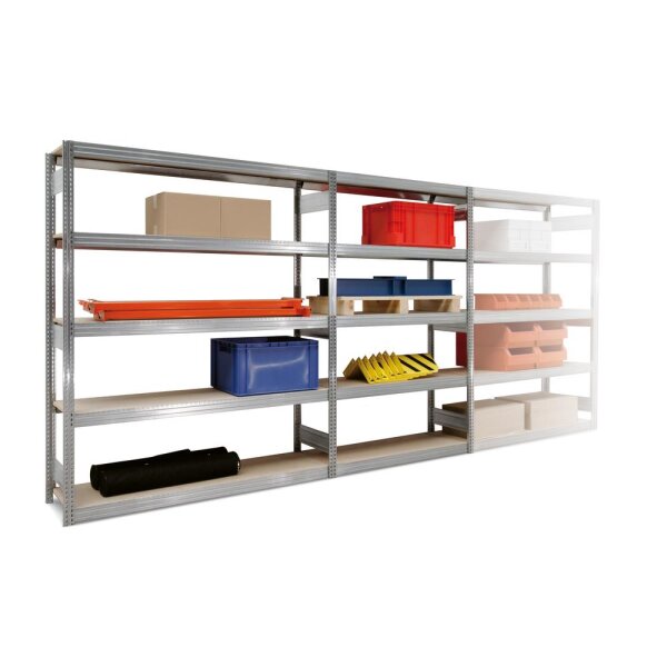 Regalwerk BERT-Großfachregal 350 kg - Set, Grundfeld + Anbaufeld(er)