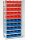 Regalwerk BERT-Sichtlagerkastenregal Grundfeld HxBxT 2000x875x400 mm verzi. 10 Fachebenen, B3-80026-K