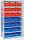 Regalwerk BERT-Sichtlagerkastenregal Anbaufeld HxBxT 2000x1005x500 mm verzi. 8 Fachebenen, B3-80029-K