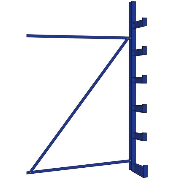 Regalwerk KARL-Kragarmregal TYP 1 Anbaufeld 200kg/Kragarm (Kragarme verschweißt)