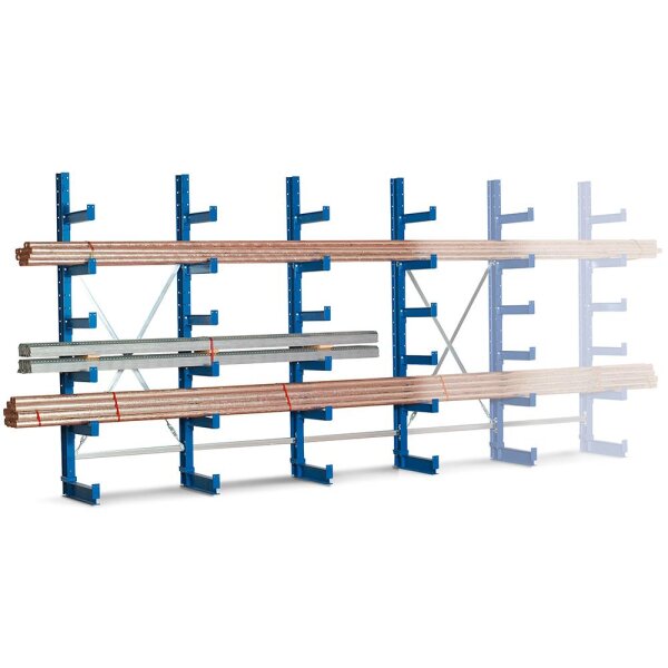 Regalwerk KARL-Kragarmregal TYP 2 Set 500kg/Kragarm (frei verstellbare Kragarme)