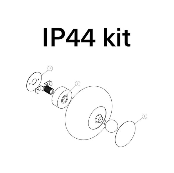 IP44 kit Horizon Surface lamp Ø21cm S