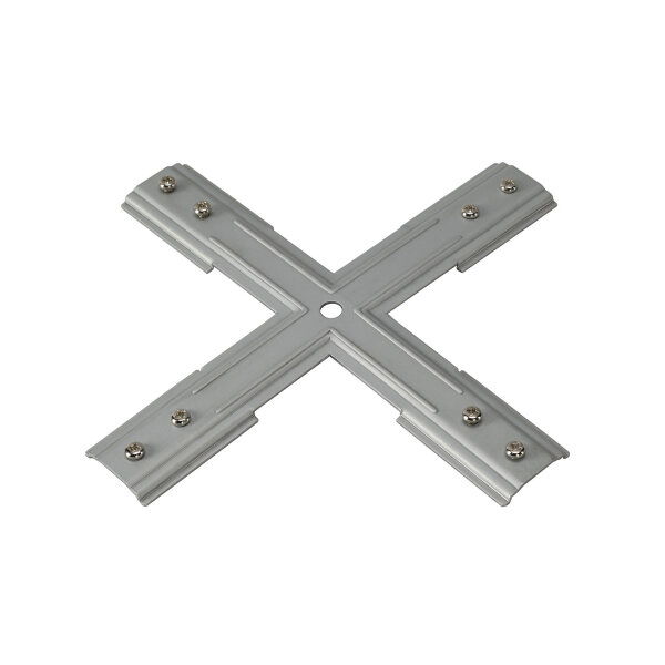 SLV STABILISATOR X-VERBINDER, für Hochvolt 1Phasen-Aufbauschiene, nickel matt