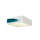 SLV PLASTRA 104, Deckenleuchte, TC-DSE, eckig, weißer Gips, max. 50 W